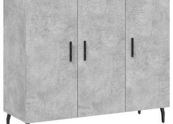 Szafka szarość betonu 90x34x80 cm materiał drewnopochodny WM-828128