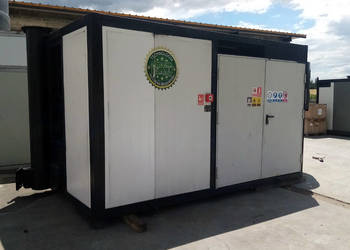 Mobilna Kotłownia Kontenerowa 170-502 kW WYNAJEM Pellet Zrębka Biomasa