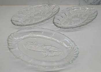 Zestaw - salaterki śledziówki Ząbkowice z lat PRL-u.