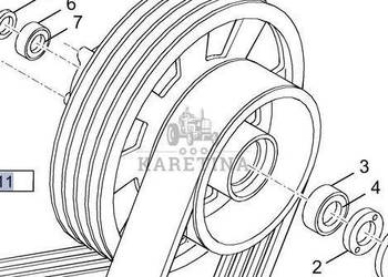 New Holland TX66 TX67 TX68 Koło Pasowe CZĘŚCI 439694