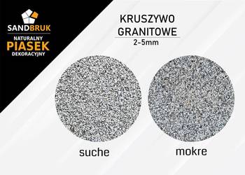 Suchy Żwirek Granitowy Fuga Zasypka 2-5 mm