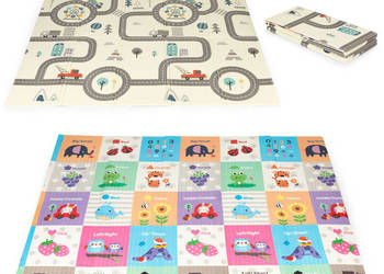 Mata piankowa edukacyjna dwustronna składana duża torba ECOTOYS