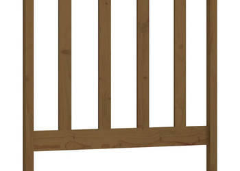 Wezgłowie łóżka miodowy brąz 106x4x100cm lite drewno sosnowe WM-817678