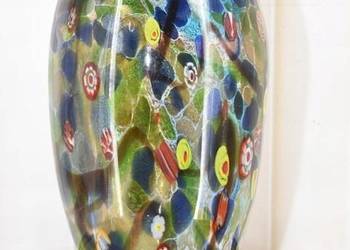 Szkło Murano Style - PAWIE OCZKO wazon waza - flakon