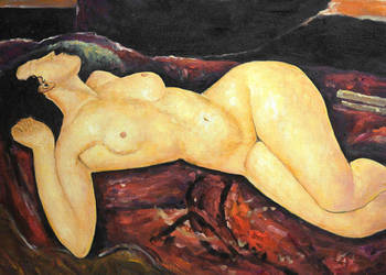 Obraz Akt leżący - Amedeo Modigliani
