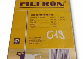 FILTR OLEJU Filtron OP 549 OP549 Fiat Ford Lancia Land Rover Toyota Landini