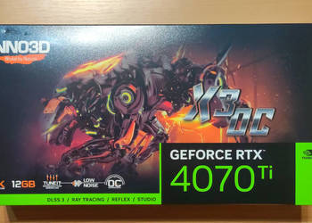 Karta graficzna GEFORCE INNO3D RTX 4070TI 12GB Gwarancja