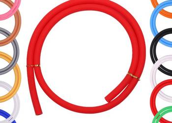 Wąż Silikonowy Fajka Wodnej Szisza-shisha | Czerwony Wąż Silikonowy Fajka Wodnej Szisza-shisha | Czerwony