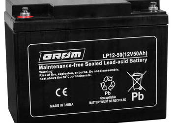 Akumulator żelowy 50Ah 12V GROM CHOPINA 1 696x685x331