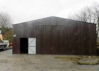 Blaszana montowana hala 10×15 m – brązowa