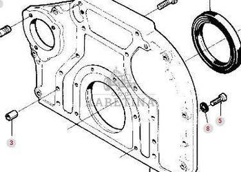 Massey Ferguson 3690 Obudowa Koła Zamachowego CZĘŚCI V836346658 Jastrzębniki