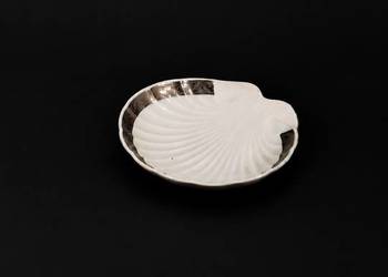 Porcelanowa mydelniczka paterka gabinetowa w kształcie muszli – KPM