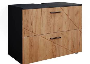 Vicco Szafka na wannę Złoty dąb power/antracyt 80 x 58.6 cm, Irma