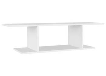 Wisząca szafka telewizyjna biała 103x30x265 cm płyta WM-806980