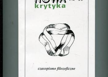 Nowa Krytyka Czasopismo filozoficzne Nr 10