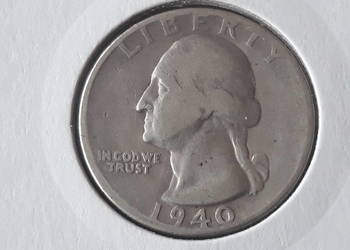 25 Centów USA 1940 r. - rzadkość - srebro