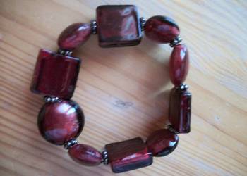 bransoletka ciemno-czerwona