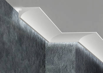 Gzyms sufitowy, profil xps, dekor, sztukateria, led, producent