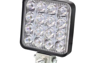 LAMPA ROBOCZA LEDOWA PROSTOKĄTNA, 16 LED MINI, 10-36V, 83X83X20 MM, OB