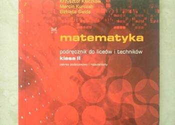 Matematyka podręcznik i zbiór zadań klasa 2 liceum technikum