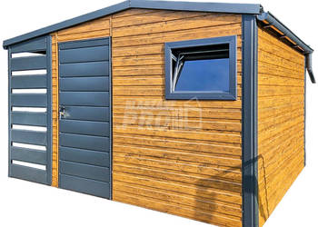 Schowek - domek ogrodowy 3x2,5m - wiata 1m  - drzwi - okno GP427