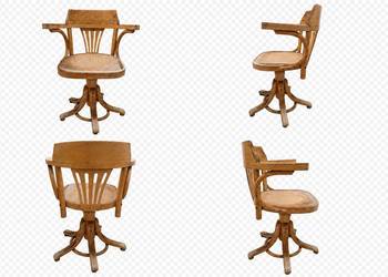 Stare krzesło PRL obrotowe gięte w stylu Thonet