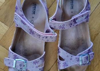 Sandały Geox (38) dług. wkładki 22,5cm Made in Spain  Na RZEPY