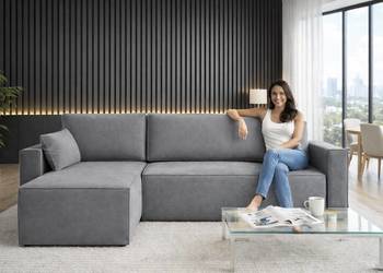 Nowoczesny narożnik Wolly rozkładany do salonu