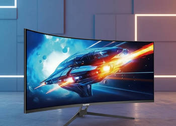 Zakrzywiony monitor ultrawide 34 cale UWQHD 165Hz z FreeSync