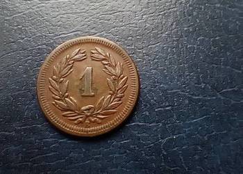 Stare monety 1 rappen 1868 Szwajcaria