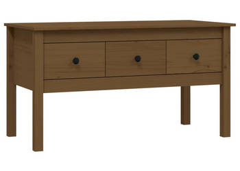 Stolik kawowy miodowy brąz 102x49x55 cm lite drewno sosnowe WM-820944
