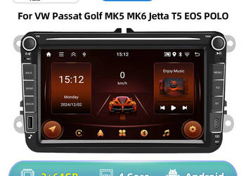 Radio Nawigacja Android 8" VW Passat B6 B7 Golf Skoda Seat | 2GB+64GB | Car