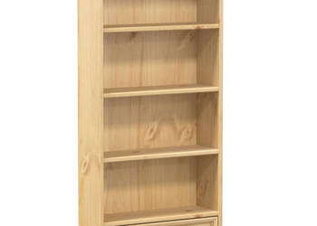 Szafka na płyty CD Corona 52x175x103 cm lite drewno sosnowe WM-4002781