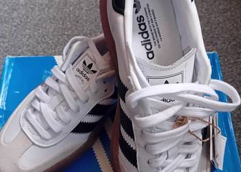 Nowe oryginalne Adidasy Samba JI1349 r 41,5 białe skórzane Originals!!