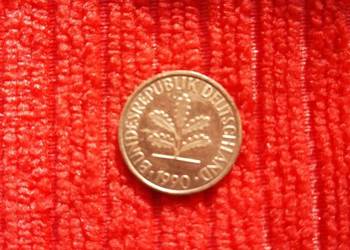 Sprzedam - 2 Pfennig  "D" z  1990 roku  - miedź  st. Bd
