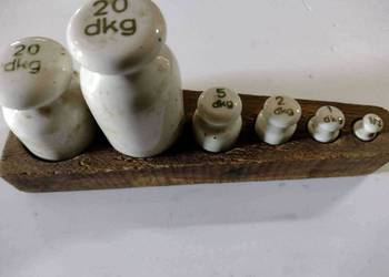 Odważniki ceramiczne do wagi sklepowej