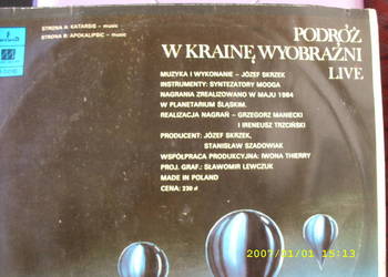 Winyl LP Rock; JÓZEF SKRZEK --PODRÓŻ W KRAINE WYOBRAZNI, 1984 R.