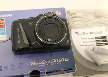 Aparat cyfrowy CANON PowerShot SX150is 14mp HD x12 manual CCD jak NOWY