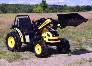 Autko MEGA TRAKTOR Z ŁYŻKĄ KOPARKA na akumulator dla dzieci ładowarka