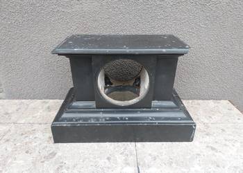 S112 Obudowa marmur starego zegara kominkowego niekompletna