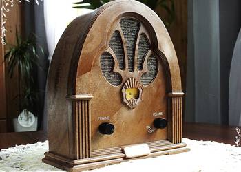 Piękne radio w starym stylu lat 20-30' Retro / Vintage Niesprawne