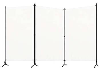 vidaXL Parawan 3-panelowy, biały(SKU:320731)