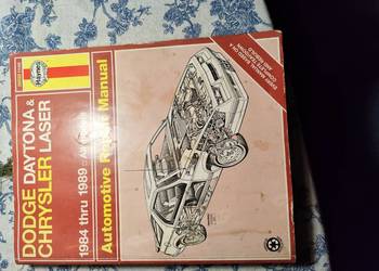 DODGE DAYTONA & CHRYSLER LASER -książka instrukcja.
