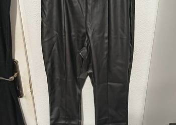 Sinsay legginsy nowe ze sztucznej skóry czarne na gumce r.XXL/44