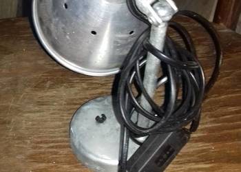 retro lampka na biurko metalowa lata 60 te