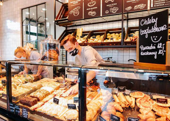 sklep z pieczywem, Dotacje !!  kącik smakosza wyposażenie