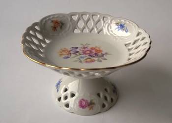 Lichte Porcelanowa Paterka na nóżce Porcelana Lichte Porcelanowa Paterka na nóżce Porcelana