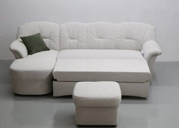 THD NOWY narożnik z funkcją spania + pufa KANAPA sofa rogówka tkanina
