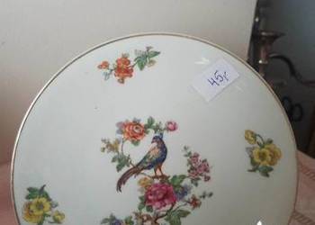 Talerzyk deserowy z pawiem, bez sygnatury