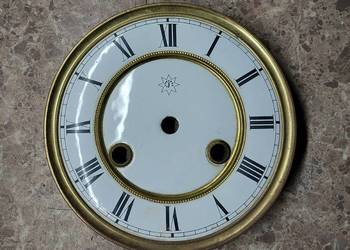 T167 Tarcza starego zegara ściennego Junghans 14,5cm 56,5/32 tzw porcelanka